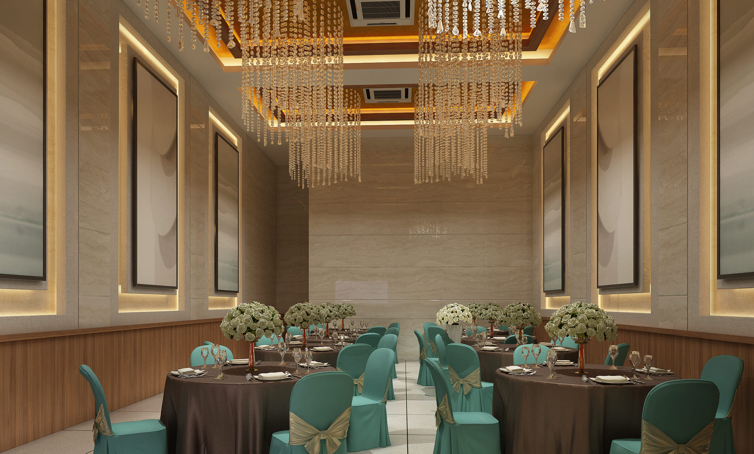 NXterio banquet hall interior design